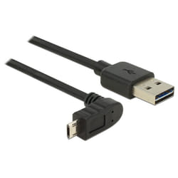 DeLOCK 83848 cavo USB USB 2.0 1 m USB A Micro-USB B Nero