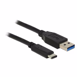 DeLOCK 1m USB3.1-C/USB3.1-A, 1 m, USB A, USB C, USB 3.2 Gen 2 (3.1 Gen 2), Maschio/Maschio, Nero