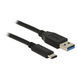 DeLOCK 1m USB3.1-C/USB3.1-A cavo USB USB 3.2 Gen 2 (3.1 Gen 2) USB A USB C Nero