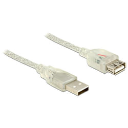 DeLOCK 83881 cavo USB USB 2.0 1 m USB A Trasparente