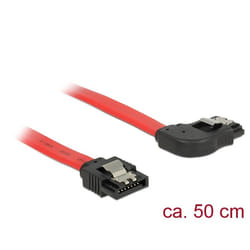 DeLOCK 83969 cavo SATA 0,5 m SATA 7-pin Nero, Rosso