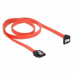 DeLOCK 83980 cavo SATA 0,7 m SATA 7-pin Nero, Rosso
