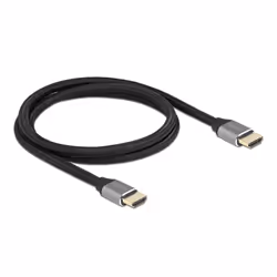 DeLOCK Cavo HDMI ad altissima velocità 48 Gbps 8K 60 Hz da grigio 1 m certificato