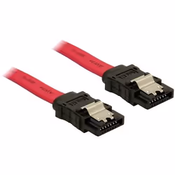 DeLOCK SATA Cable - 0.5m, 0,5 m, Rosso