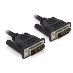 DeLOCK DVI 24+1 Cable 0.5m male/male, 0,5 m, DVI-D, DVI-D, Nero, Maschio/Maschio