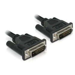 DeLOCK DVI 24+1 Cable 0.5m male/male cavo DVI 0,5 m DVI-D Nero