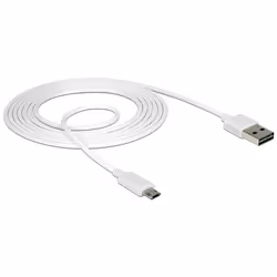 DeLOCK 84808 cavo USB USB 2.0 2 m USB A Micro-USB B Bianco