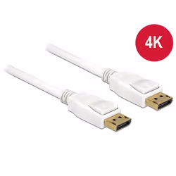 DeLOCK 2m, 2xDisplayPort, 2 m, DisplayPort, DisplayPort, Maschio, Maschio, 3840 x 2160 Pixel