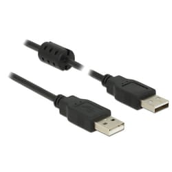 DeLOCK 0.5m, 2xUSB 2.0-A cavo USB USB 2.0 0,5 m USB A Nero