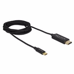 DeLOCK 84905, 2 m, USB tipo-C, HDMI tipo A (Standard), Maschio, Maschio, Oro