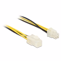 DeLOCK 84954, 0,3 m, 4-pin ATX12V, 4-pin ATX12V, Maschio, Femmina, Dritto