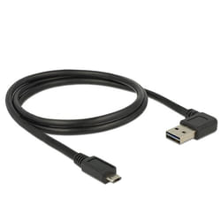 DeLOCK 85165 cavo USB USB 2.0 1 m USB A Micro-USB B Nero