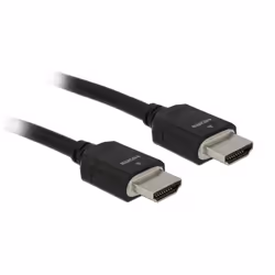 DeLOCK 85295, 3 m, HDMI tipo A (Standard), HDMI tipo A (Standard), Compatibilità 3D, 48 Gbit/s, Nero
