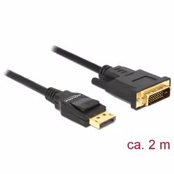 DeLOCK 85313 cavo e adattatore video 2 m DisplayPort DVI-D Nero - Vista aggiuntiva 2