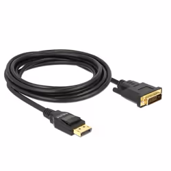 DeLOCK 85314, 3 m, DisplayPort, DVI-D, Maschio, Maschio, Dritto