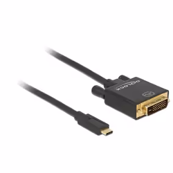 DeLOCK 1m, USB-C/DVI 24+1, 3840 x 2160 Pixel