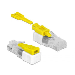 DeLOCK 85334 cavo di collegamento RJ45 Bianco, Giallo