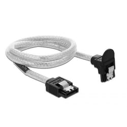 DeLOCK 85346 cavo SATA 0,5 m SATA 7-pin Nero, Trasparente
