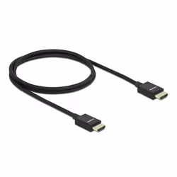 DeLOCK Coassiale Cavo HDMI ad alta velocità 48 Gbps 8K 60 Hz nero 1 m