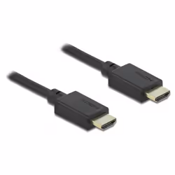 DeLOCK Cavo HDMI ad altissima velocità 48 Gbps 8Kbps 8K 60 Hz da 2,5 m, 2,5 m, HDMI tipo A (Standard), HDMI tipo A (Standard) ...