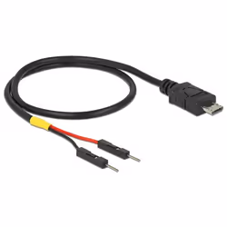 DeLOCK 85408, 0,3 m, Micro-USB B, Nero