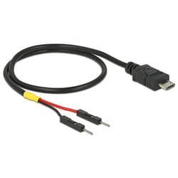 DeLOCK 85408 cavo USB 0,3 m Micro-USB B Nero