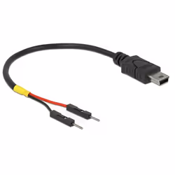 DeLOCK 85412, 0,1 m, Mini-USB B, Nero