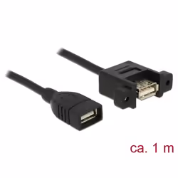 DeLOCK 85460, 1 m, USB A, USB A, USB 2.0, 0,48 Gbit/s, Nero
