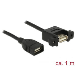 DeLOCK 85460 cavo USB USB 2.0 1 m USB A Nero