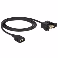 DeLOCK 85460 cavo USB USB 2.0 1 m USB A Nero