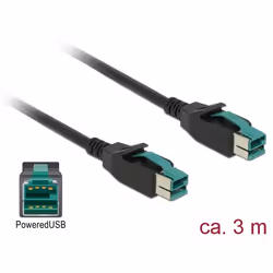 DeLOCK 85494, 3 m, PoweredUSB, PoweredUSB