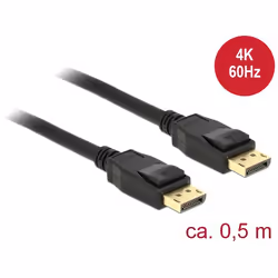 DeLOCK 85506 cavo DisplayPort 0,5 m Nero - Vista aggiuntiva 2