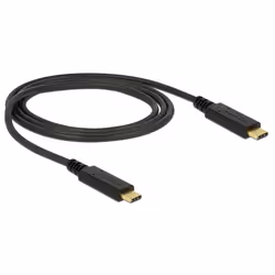 DeLOCK 85531, 1 m, USB C, USB C, USB 3.2 Gen 2 (3.1 Gen 2), 10 Gbit/s, Nero