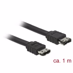 DeLOCK 85640 cavo SATA 1 m eSATA Nero