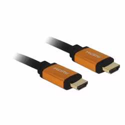 DeLOCK 85728, 1,5 m, HDMI tipo A (Standard), HDMI tipo A (Standard), 7680 x 4320 Pixel, 48 Gbit/s, Nero, Oro