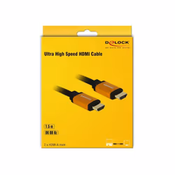 DeLOCK 85728 cavo HDMI 1,5 m HDMI tipo A (Standard) Nero, Oro
