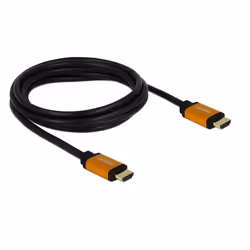 DeLOCK 85729 cavo HDMI 2 m HDMI tipo A (Standard) Nero, Oro - Vista aggiuntiva 2