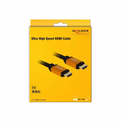 DeLOCK 85729 cavo HDMI 2 m HDMI tipo A (Standard) Nero, Oro - Vista aggiuntiva 3