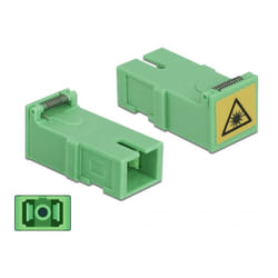 DeLOCK Accoppiatore con protezione laser flip SC Simplex femmina per SC Simplex femmina 4 pezzi