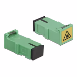 DeLOCK Accoppiatore con protezione laser flip SC Simplex femmina per SC Simplex femmina 4 pezzi