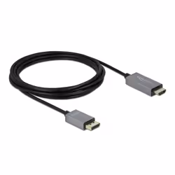 DeLOCK DisplayPort attivo 1.4 a cavo per HDMI 4K 60 Hz (HDR) da 3 m, 3 m, DisplayPort, HDMI, Maschio, Maschio, Dritto