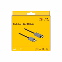 DeLOCK DisplayPort attivo 1.4 a cavo per HDMI 4K 60 Hz (HDR) da 3 m