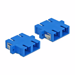 DeLOCK Accoppiatore in fibra ottica SC Duplex femmina per SC Duplex femmina monomodale 4 pezzi blu