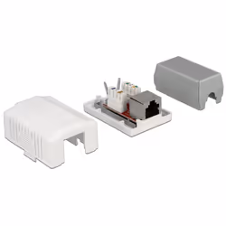 DeLOCK 86196 presa energia RJ-45 Bianco