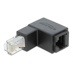 DeLOCK Adattatore RJ45 maschio angolato verso il basso > RJ45 femmina Cat.6 UTP