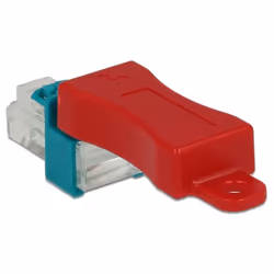 DeLOCK 86425, Chiave bloccaporta, RJ-45, Rosso, 6 pz, Sacchetto di politene, 23 mm