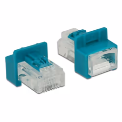 DeLOCK 86425 clip sicura Chiave bloccaporta RJ-45 Rosso 6 pz