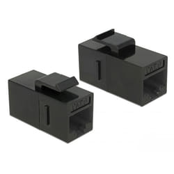 DeLOCK Modulo Keystone jack RJ45 > jack RJ45 Cat.6 UTP nero 25 pezzi