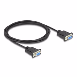 DeLOCK Cavo seriale RS-232 D-Sub9 femmina per femmina 2 m