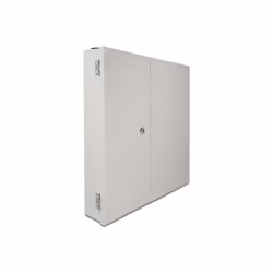 DeLOCK Scatola di distribuzione a parete in fibra ottica con doppia porta grigia, 402 mm, 110 mm, 325 mm